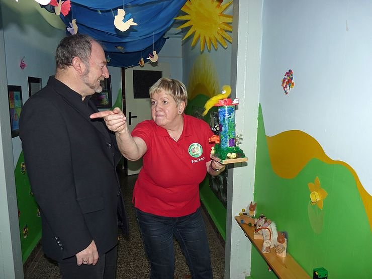 Manfred Scherer beim Vorlesen