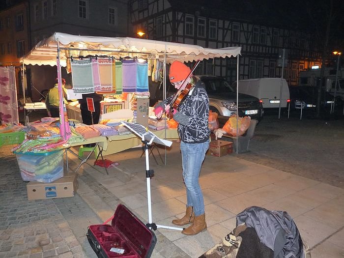 Laternenumzug und Feuerschau