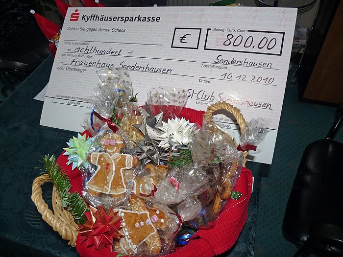 Spende &uuml;bergeben