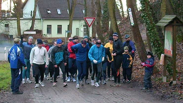 Silvesterlauf 2007 in Bad Frankenhausen - Am Start