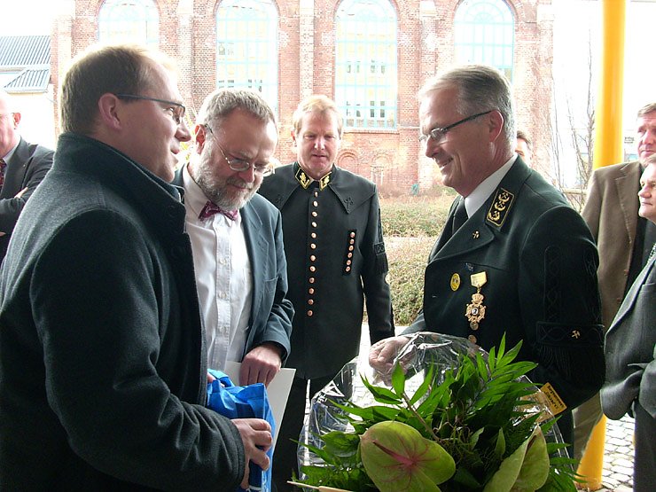 Gesch&auml;ftsf&uuml;hrer Stadtwerke Sondershausen und Landrat Peter Hengstermann
