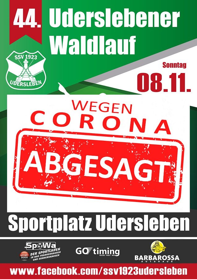 Bild: 44. Uderslebener Waldlauf wird abgesagt!